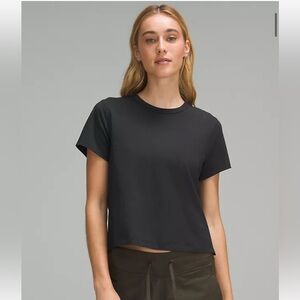 lululemon athletica Black Short Sleeve Classic-Fit Cotton-Blend T-Shirt